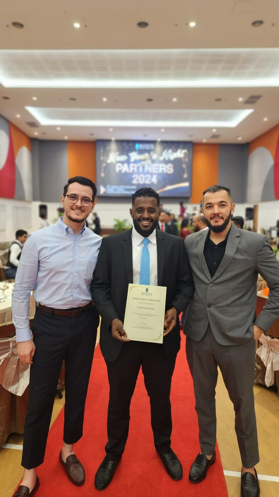Majesty recognition at a MAHSA partners event